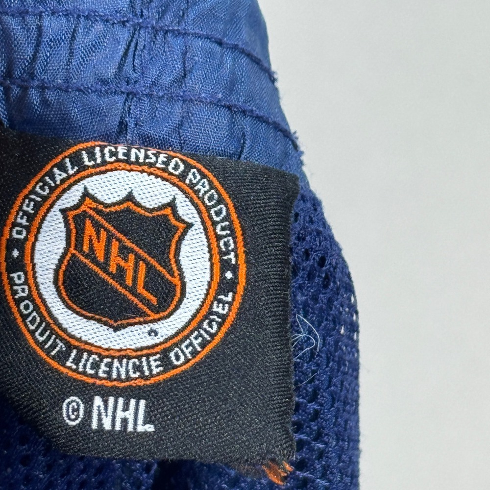 VIntage Toronto Maple Leafs Track Pants Men's XL Blue Windbreaker Nylon NHL - Picture 10 of 11